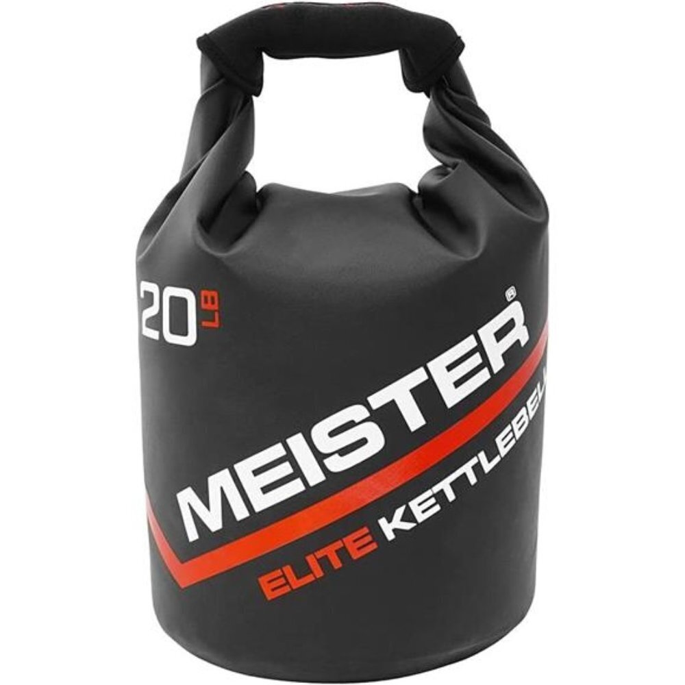 Meister Elite Portable Sand Kettlebell - Soft Sandbag Weight - 10/15/20lb